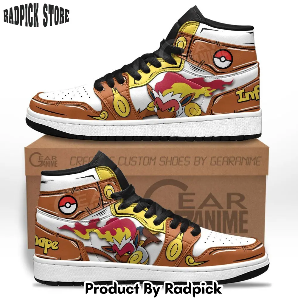 Infernape air jordan high top sneakers anime mn08  rp0250100